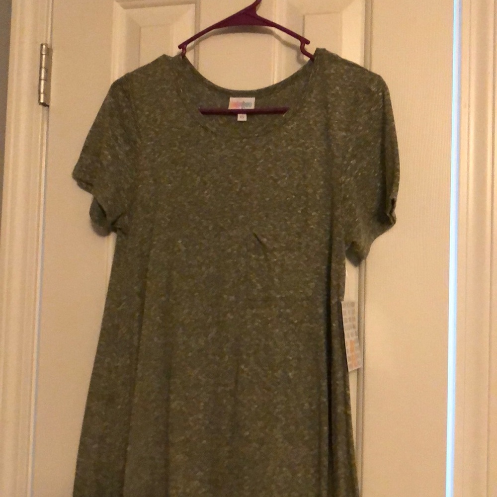 Lularoe heathered olive carly